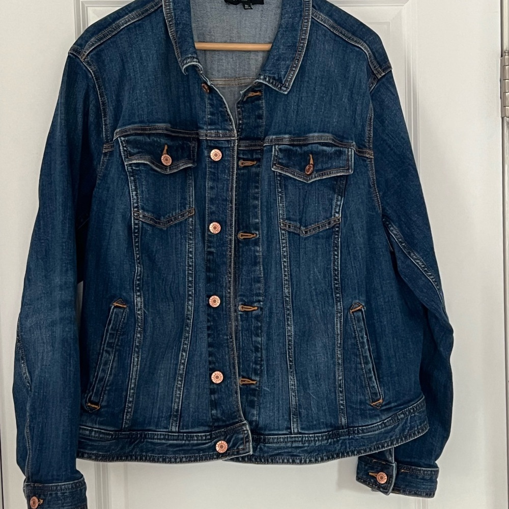 Talbots Blue Jean Jacket Timeless Trucker Style